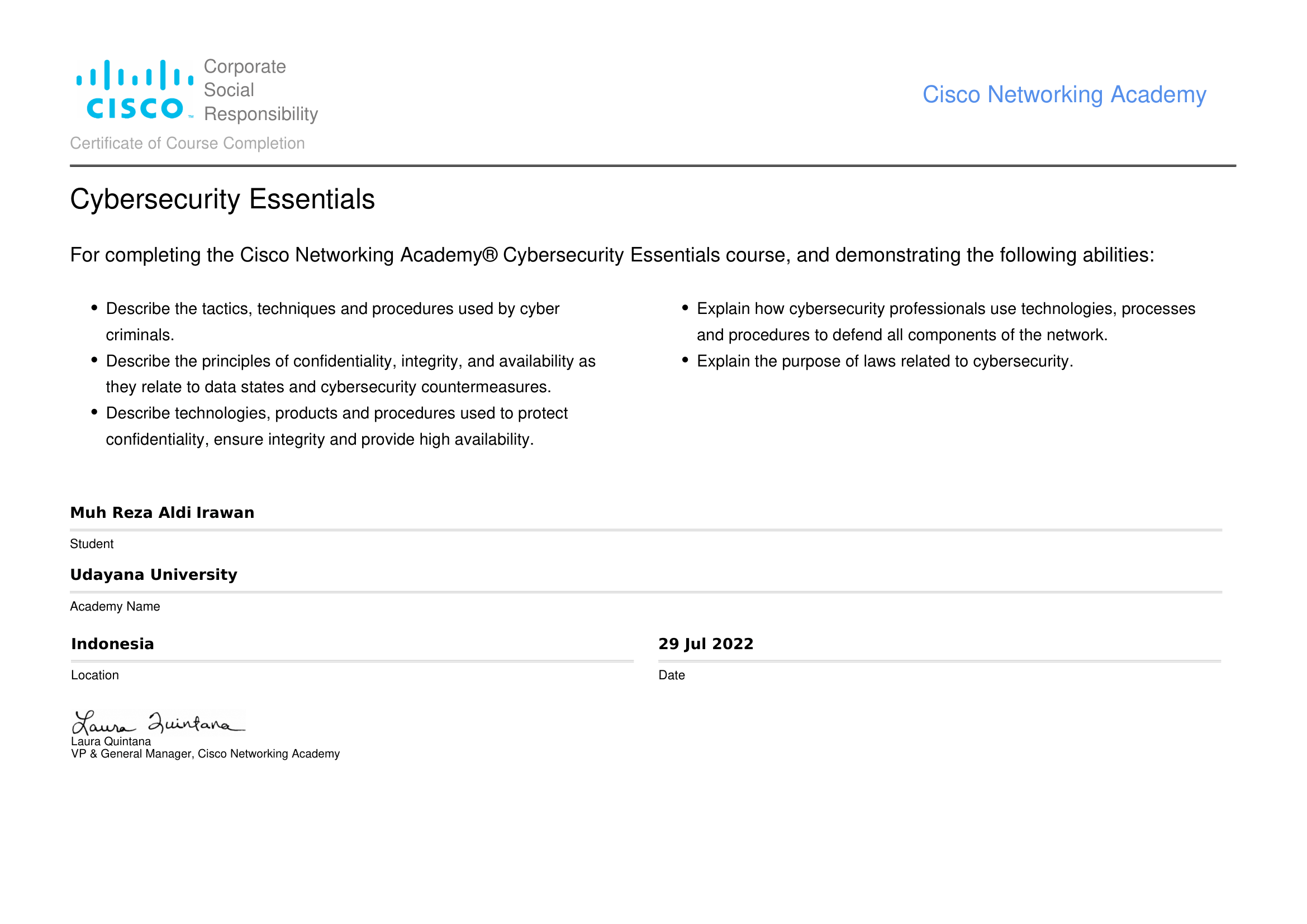 Cyber Security Essentials